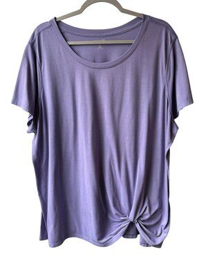 3X Old Navy Active Go-Dry Short Sleeve Top T-shirt Blouse Lilac Purple Knot